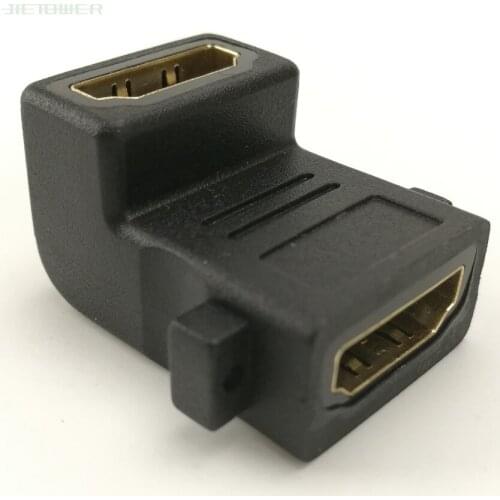 300PCS/LOT HDMI 1.4 Female To Female Adapter HDMI Panel With Ear 180 Degree HDMI Adapter