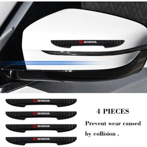 4PCS Car Door Anti-collision Bumper Strip Sticker Car Styling Decals For Honda Mugen Power Civic Accord CRV Hrv Fit Jazz Typer