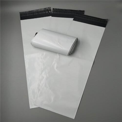 50cm long white Waterproof Express Bags Disposable Courier Bags For Delivery Mail Bags Envelope Bags 100pcs