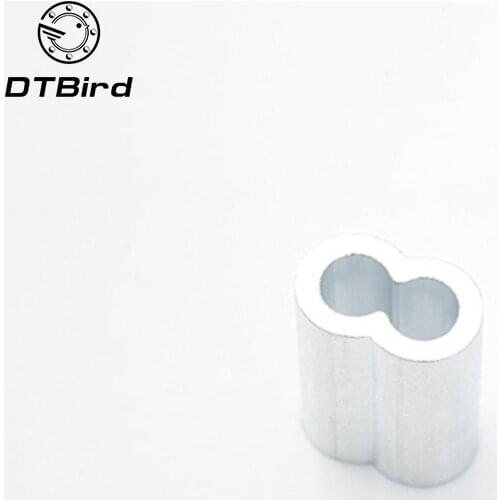 500 pieces M2 2mm 8 shape Aluminum sleeve Ferrules wire rope aluminum ferrules sleeve