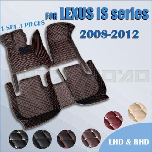 Car floor mats for LEXUS IS series 200 300 300C 250 250C 2008 2009 2010 2011 2012 Custom auto foot Pads automobile carpet cover