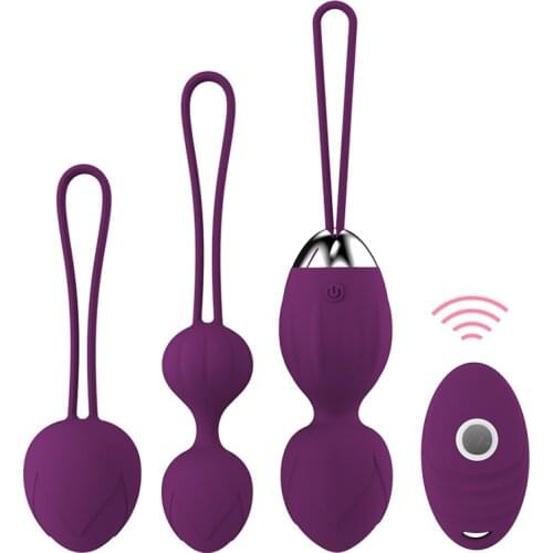 Wireless Remote Vibrating Eggs Ben Wa Balls Vaginal Pussy Tighten Exercise Machine Vibrator Kegel Ball Adult Sex Toys For Women
