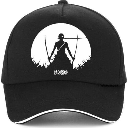 Summer Men One Piece Zoro Samurai Wano Kuni Arc Cartoon Baseball cap Fashion Unisex Hip Hop adjustable Dad hat bone