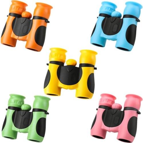 Kids Real Telescope Soft Silicone Binoculars 8x21 Zoom Telescope For Students Girls Boys Birthday Gift Children Travel Telescope