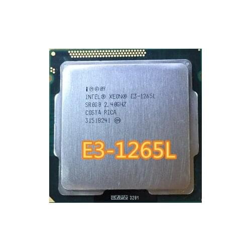 Intel Xeon CPU E3-1265L 2.4GHz 45W LGA1155 E3 1265L e3-1265L Cpu Processor For HP MicroServer Gen8 Better than E3-1260L