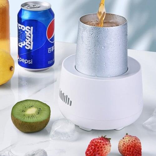 Portable Drink Cooler Cup Electronic Extremely Fast Cooling Cold Drink Machine Smart Touch Instant Cooling Cup for Car/Home
