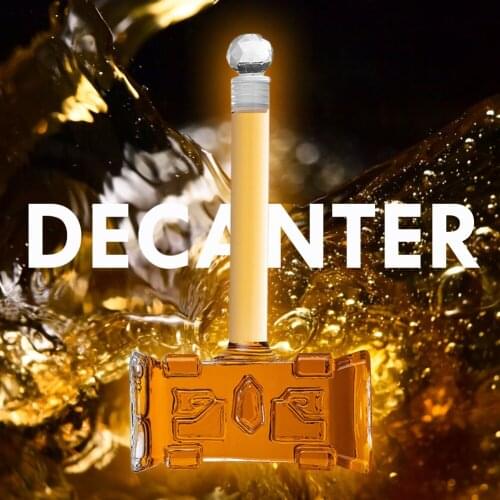 Decanter Glass Wine Glasses Accessories Hammer Red Wine Aerator Champagne Glass Decanter Bottle for Bar Home Creative Men Gift