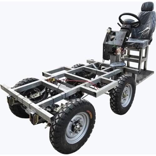 Customized Electric four-wheel vehicle rear steering forward Motor Riding Back Donkey bionic design chassis