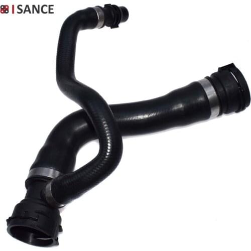 ISANCE Upper Coolant Radiator Hose Pipe For BMW X5 E70 SAV 3.0L 6cyl 2007 2008 2009 2010 OE# 17127593490, 17127537107