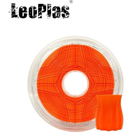LeoPlas 1kg 1.75mm Orange PETG Filament For FDM 3D Printer Pen Consumables Printing Supplies Plastic Material
