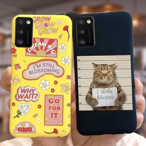 Cute Cartoon Case For Samsung A41 Case SM-A415F Soft Slim Fundas Back Cover 6.1'' For Samsung Galaxy A41 A 41 Phone Cases Bumper