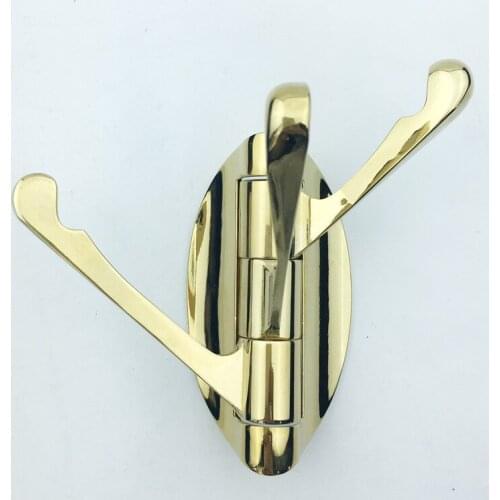 Multifunction Rotatable Activity Hooks Heavy Solid Metal Home Wall Door Mounted Coat Hook Triple Swing Arms Hanging