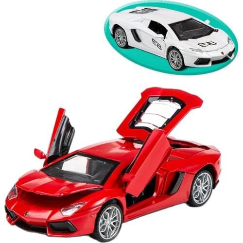 Lamborghini Car Model 1:28 Alloy Sports Car Model Childrens Toy Car Decoration Car Boys Toy Car Model Cake Baking 2021