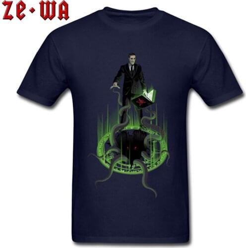 Love The Craft T Shirt Men Cthulhu Tshirt Europe Short Sleeve T-Shirt Crew Neck 100% Cotton Tops Shirts For Male Customized