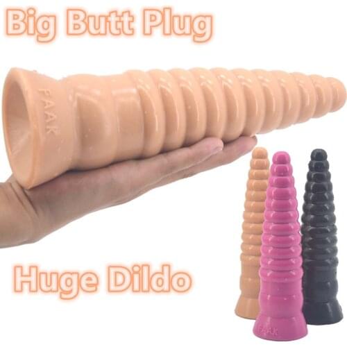 Soft Anal Plug Silicone Dildo Female Masturbator Vagina Anal Dilator Male Prostate Massage Big Butt Plug Adult Porn Anal Sex Toy
