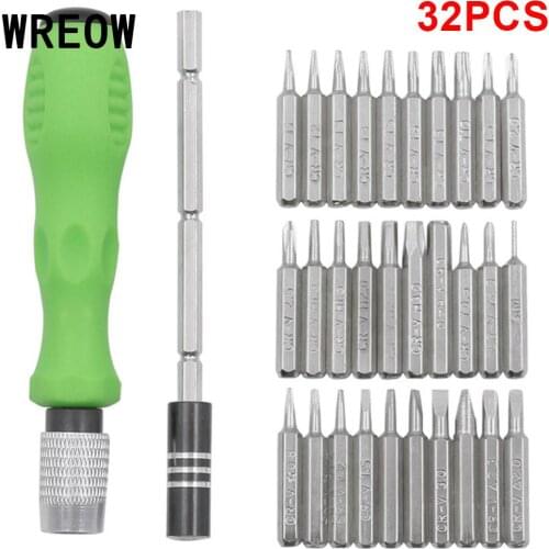 32 In1 Precision Magnetic Screwdrivers Set Driver Bits Repair Tool For Household Phone Computer Laptop Torx Screw Driver Set