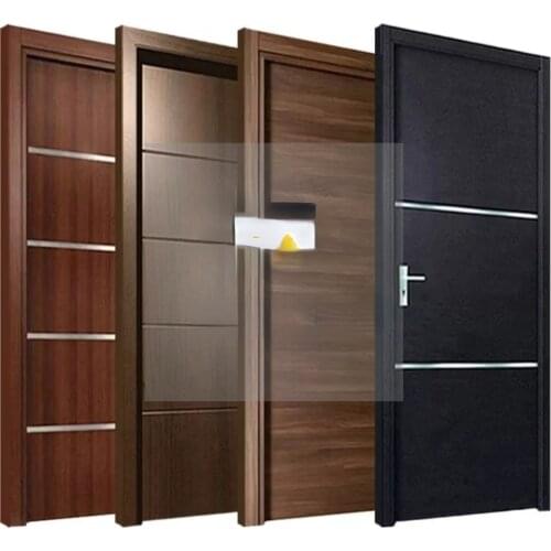 New interior room water proof door design waterproof wpc solid wooden doors with accessories for sale