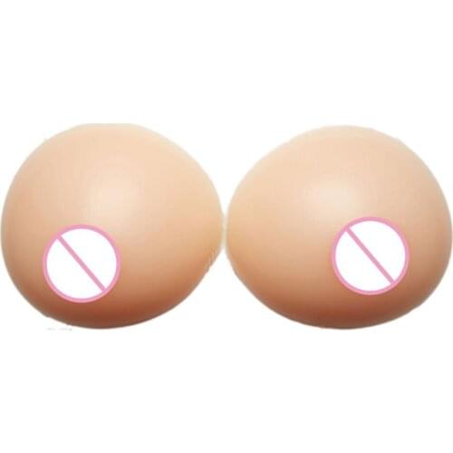 1pair New Women Round Silicone Postoperative Breast Lifelike Chest Enhancer For Drag Queen Transvestite Mastectomy Crossdresser