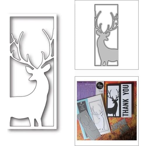 New Christmas Reindeer Animal Tag 2020 Metal Cutting Dies for DIY Scrapbooking Decor and Card Making Embossing Craft No Stamps