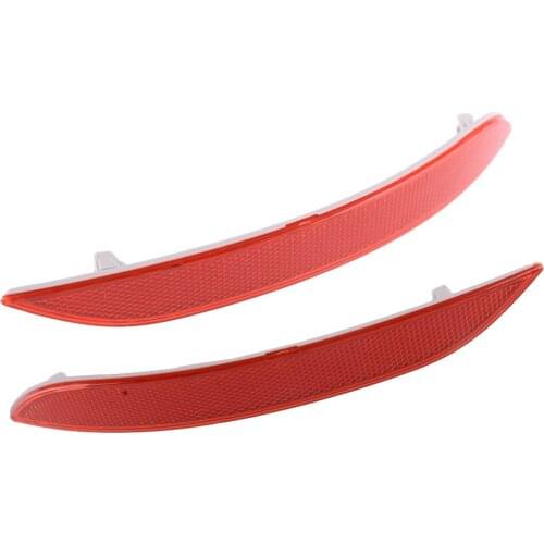 1 Pair ABS Car Rear Bumper Reflector Light Lamp Cover Housing Fit For BMW X1 E84 2009 2010 2011 2012 2013 2014 2015 Replacement