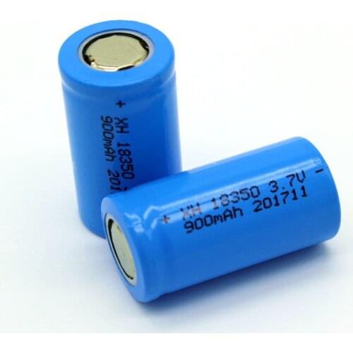 2019 3.7V 900mAh rechargeable Batteries ICR18350 Rechargeable Battery for Camera toy