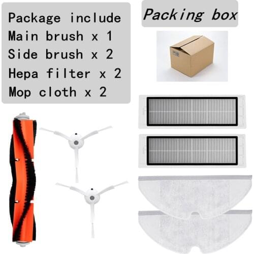 1 2 2 2 Whole Set Parts for Roborock All Series S4 S5 S6 S50 S51 S52 S55 S60 S62 S5 S6 Max Maxv Pure E4 E35 Robot Vacuum Cleaner