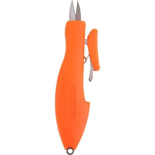 Portable Pocket Steel Blade Fishing Scissors Snips Braid Line Cutter Tool