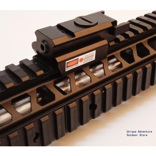 11mm / 20mm Rifle Scope Tactical Red Dot Laser Sight Low Orbit Laser Scope, Bottom Scope For Airsoft Pistol Gun Tactical Hunting