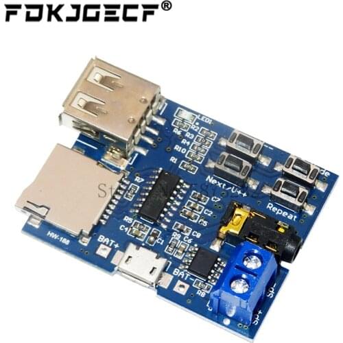 TF card U disk MP3 Format decoder board module amplifier decoding audio Player