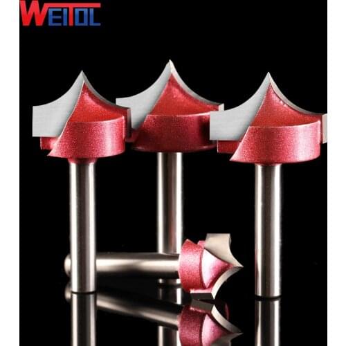 Weitol 6mm 3D wood cutter tools woodworking router bits CNC milling cutter engraving tools groove cutter