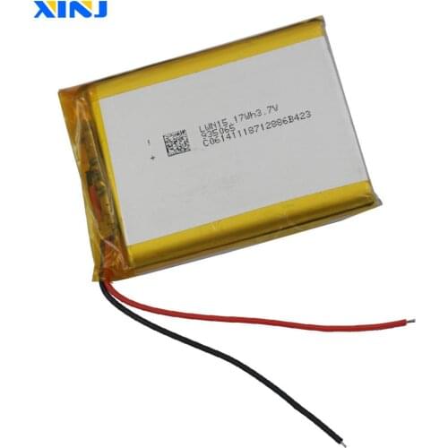 XINJ 3.7V 3500 mAh Lithium Polymer Rechargeable Battery li-po 935065 cell For DIY GPS PSP PAD MID Portable DVD E-book Tablet PC