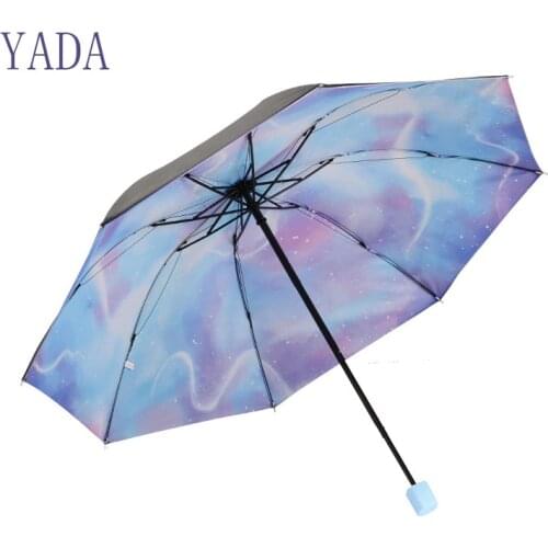 YADA 2021 High Quality Fashion Designer Umbrellas Windproof Folding Rainy Umbrellas For Women Parasol Anti-uv Umbrella YS200069