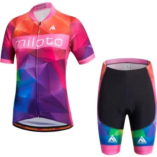Womens Short Sleeve Cycling Jersey Race Cut Aero Bib Shorts Summer Bike Jerseys Road Track Bicycle Clothing Wear Ropa Ciclismo