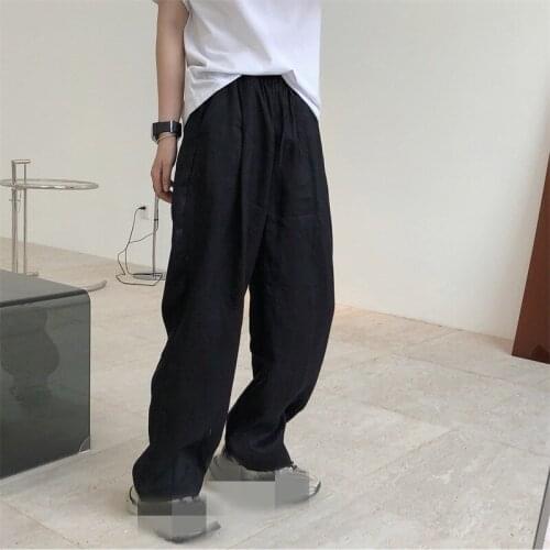 2021 New Summer Casual Ladies Wide Leg Pants Loose High Quality Women Bottoms Solid Color Fashion Elegant Female Trousers T52