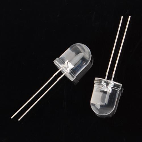 10 PCS 10mm Ultra Bright Ultraviolet UV LED Light Emitting Diode 80-120MCD