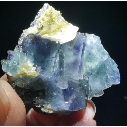 29.8gNatural fluorite, phosphate rock, iron ore, crystal associated mineral specimen stone, crystal quartz gem home decoration
