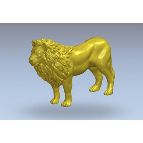 3D model animal lion statue figure for artcam type3 cnc router engraving STL format file for sale M429
