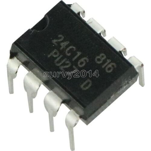 5 PCS24C16 AT24C16 AT24C16N AT24C16AN DIP8 The new quality is very good work 100% of the IC chip