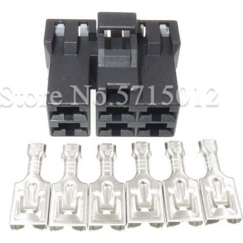 6 Hole 7123-6366-30 6.3mm Car Auto Female Electrical Wiring Cable Socket Plug