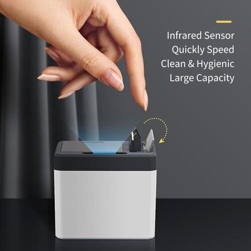 Automatic Toothpick Dispenser Infrared Sensor Smart Hand-free Toothpick Holder Table Smart Sensor Toothpick Box for Home Office