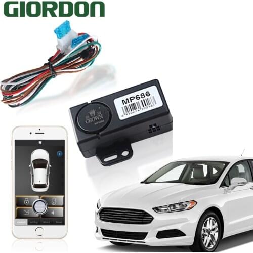 Smart Key Car Alarm System With Remote Start And bluetooth controls Mobile phone control keyless entry&power