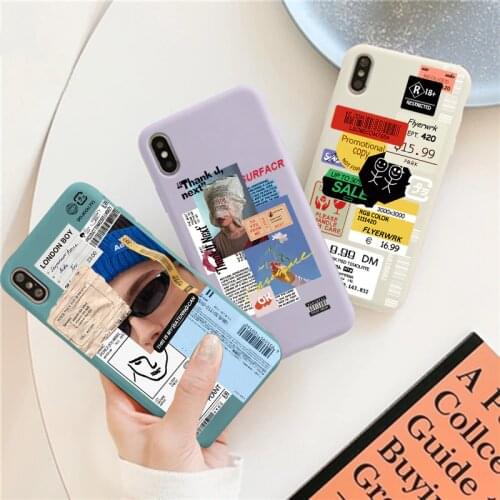 Luxury Art Letter Label Case For Samsung Galaxy A52 A32 A12 A51 A50 A71 A72 A21S A10 A40 M12 F12 A50S A30S Protective Cover Capa