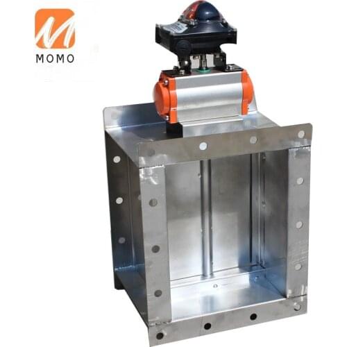 Stainless steel air supply volume control damper square duct electric damper 24vdc