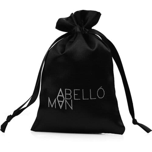 CBRL satin cheap drawstring bag satin fabric jewelry drawstring bag wholesale custom gift bag pouch for jewelry hair shoe gift