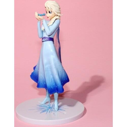 Disney Frozen Princess Fire Lizard Action Figure Doll Frozen Elsa Anna PVC Model Toy for Kids Birthday Christmas Gift Cake Decor