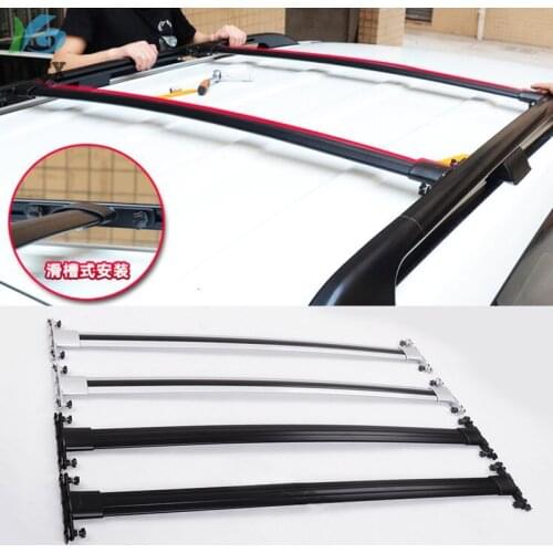 OE Model Roof Rack Roof Rail Cross Bar For Toyota Land Cruiser 200 V8 LC 200 LC200 2008 2009-2019,Silver / Black,ISO9001Quality
