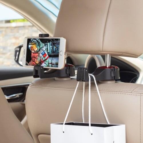 Headrest Hook Phone Holder Auto Car Headrest Seat Back Hook Hanger Fastener Cell Phone Holder Stand Clip Clips Mount Hooks