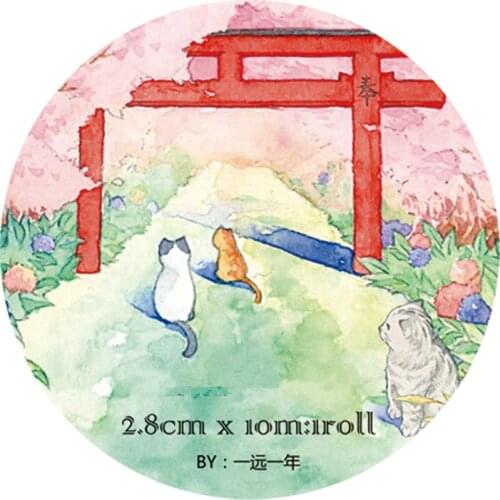 The Kingdom of Cats Washi Tapes Bullet Journal Masking Tape Adhesive Tape DIY Scrapbooking Washi Stickers
