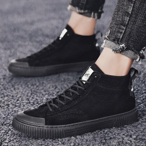 Men hombre Male quality leather high 2020 mens platform top shoes hip large oxford loafers High uomo sneaker light sport shoe