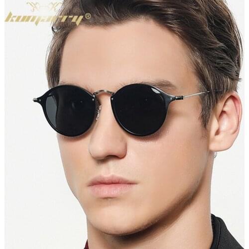 KUMARRY Retro Round Sunglasses For Men Sun Glasses Vintage Luxury Brand Designer Mens Driving Fishing Sunglass oculos de sol